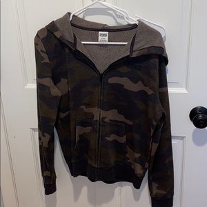 PINK CAMO ZIPUP WORN ONCE